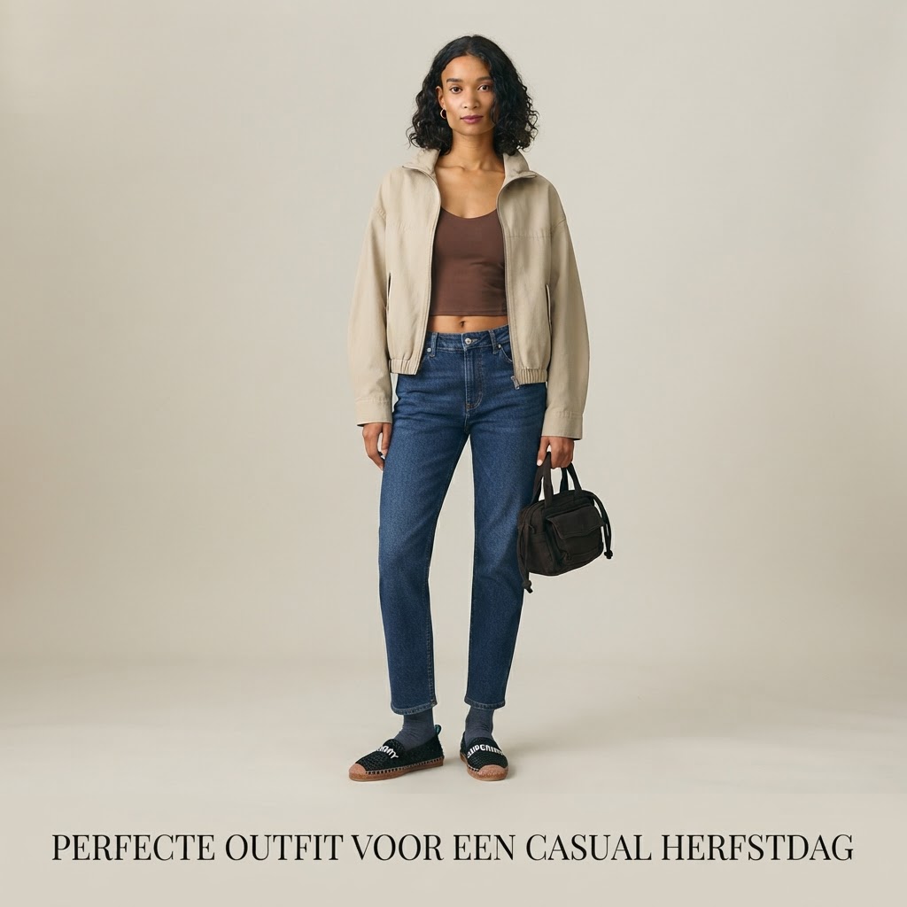 Casual herfstdag outfit met blazer en top