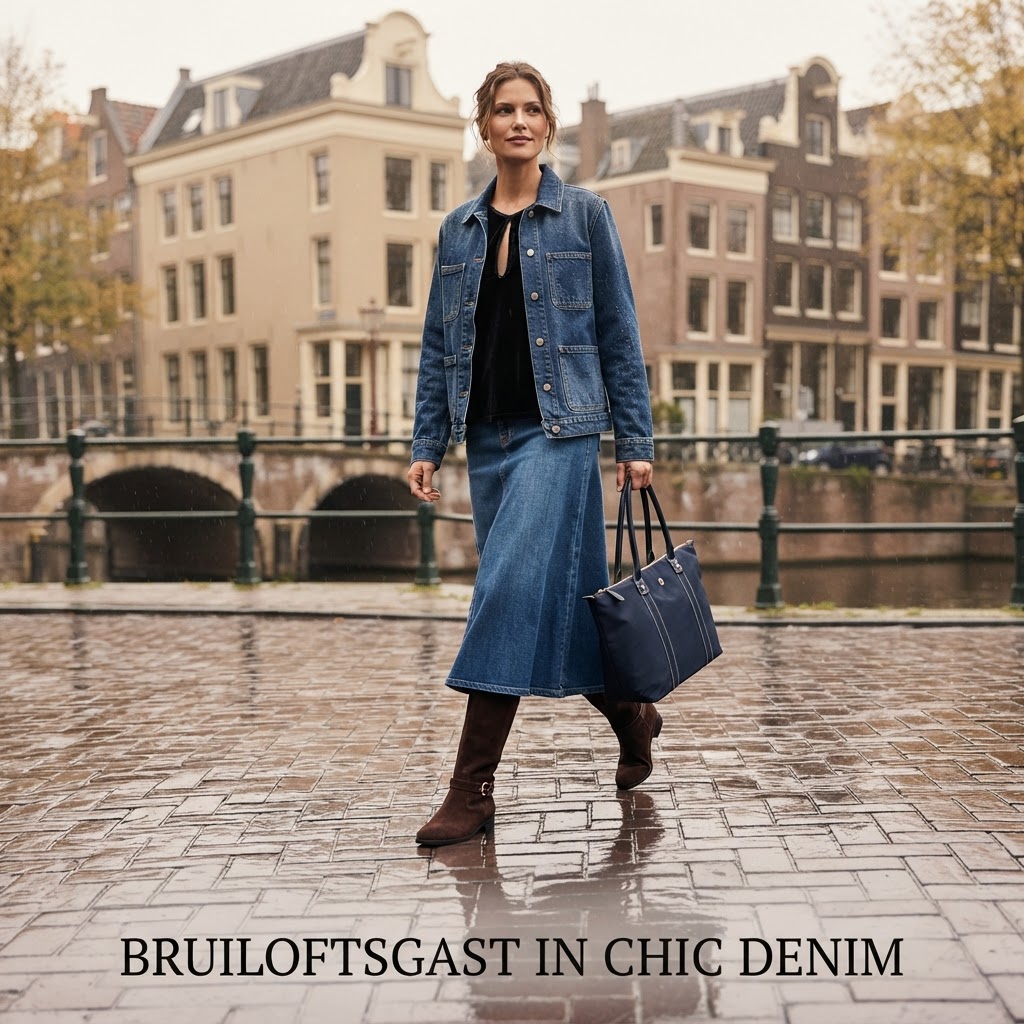 AI-styling: Denim look voor een bruiloft