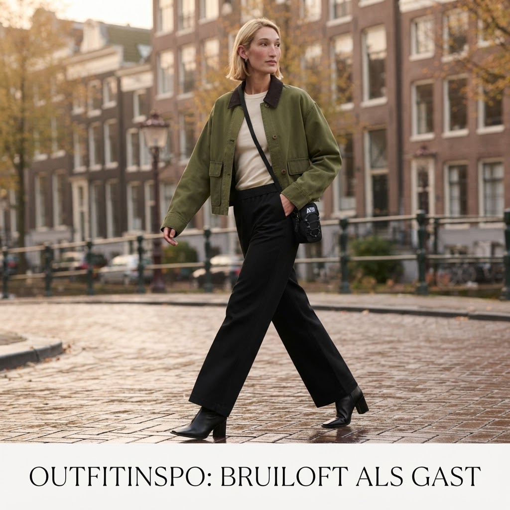 AI-styling: Bruiloft gast denim look