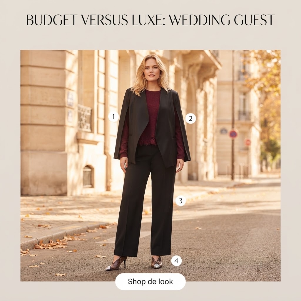 Budget versus Luxe: Herfst Wedding Guest Look