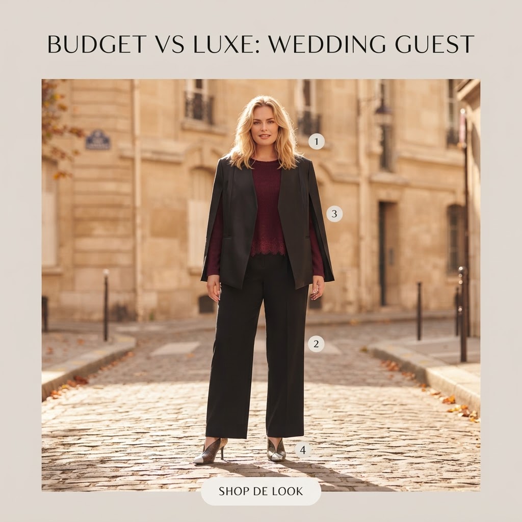 Budget vs Luxe Wedding Guest Look