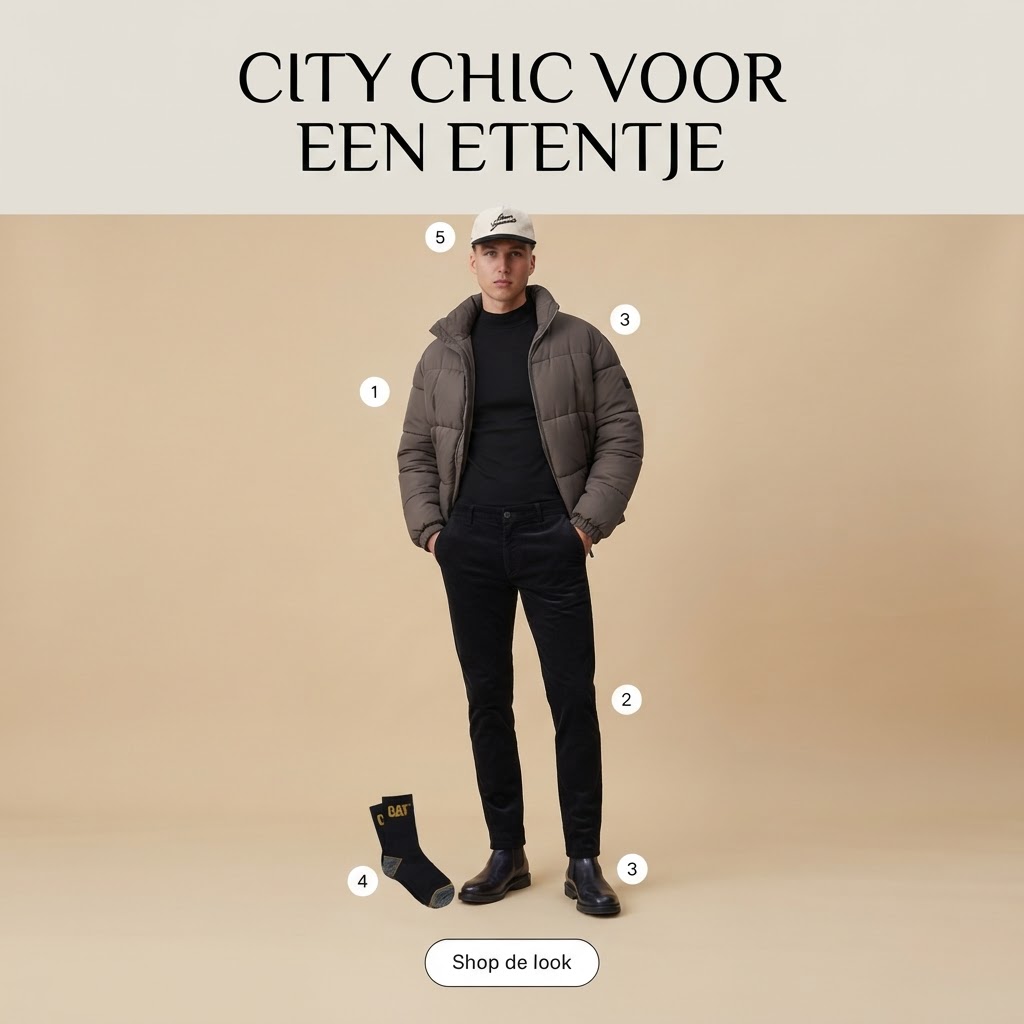 City chic herenlook voor een herfstavond