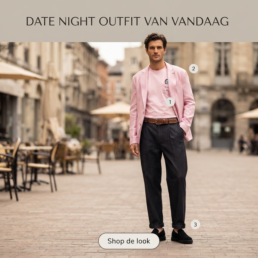 Date night look in zacht roze